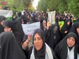 راهپیمایی بانوان اهوازی در محکومیت جنایات رژیم صهیونیستی