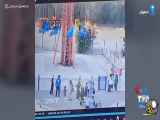 فیلم لحظه سقوط تاب گردان در شهربازی در اصفهان