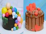 تزیین کیک زیبای تولد ، کیک آرایی و دیزاین کیک تولد ، کیک اقیانوس