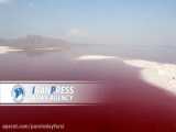 آخرین وضعیت خشک شده دریاچه ارومیه( _ )