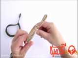 آموزش ساخت دستبند کشی  // دستبند دخترونه // دستبند لاکچری