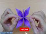 ساخت گل کاغذی بسیار زیبا