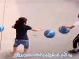 بازی با حلقه های ورزشی در ساعت ورزش