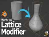 نحوه استفاده از Lattice Modifier برای تغییر شکل جسم در Blender