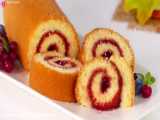 ساده ترین و بهترین طرز تهیه کیک رول سوئیسی وانیلی مینیاتوری شگفت انگیز