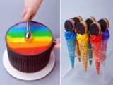 تزیین کیک نی رنگی رنگی :: تزئین کیک مینیاتوری :: کیک آرایی