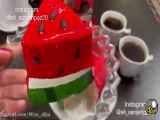 اموزش کیک هندوانه برای شب یلدا
