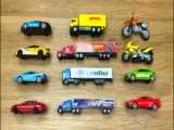 ماشین بازی کودکانه - ماشین های رنگارنگ -اسباب بازی های آموزش نام ماشین و پارکینگ