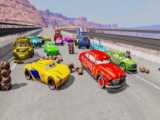 بازی Beamng drive و پل مواد مذاب آتشفشانی