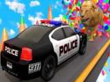 ماشین پلیس - ماشین بازی کودکانه - گروهبان لوکاس و نجات ماشین آمبولانس - کودک شو