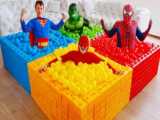 برنامه کودک جدید - خانه های رنگی بازی مرد عنکبوتی هالک بتمن - کودک سرگرمی تفریحی