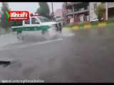 وضعیت خیابان‌های اهواز بعد از بارندگی شدید