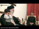 حضور رهبر انقلاب در منزل شهید احمدی روشن