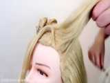 آموزش بافتن مو به سبک دانمارکی - شینیون ساده