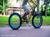 DIY Spinning Wheel ساخت خونگی چرخ نخریسی با طایر دوچرخه ....زبان اصلی