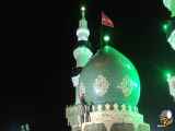 نصب پرچم مقدس مسجد جمکران برفراز مهدیه مسجد کرمان