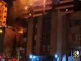 فیلم حریق در بیمارستان گاندی تهران : دقایقی پیش وقوع یک مورد حادثه آتش سوزی