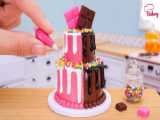 Amazing miniature KitKat chocolate cake recipe Rainbow cake chocolate cake rec