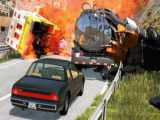 تصادفات و ملق زدن خودرو بازی BEAMNG DRIVE