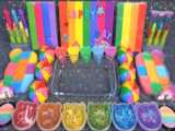 خمیر بازی - اسلایم شفاف - اسلایم رنگی - آموزش ساخت اسلایم -  خمیر رنگارنگ