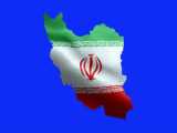 فوتیج اهتزاز پرچم ملی ایران بر روی نقشه mrmiix.com
