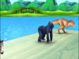 بازی حیوانات وحشی || بازی اسلاید طولانی || فیل گوریل بوفالو اسب || حیوانات وحشی