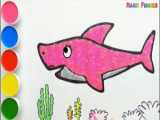 نقاشی کودکان ماهی زیبا | آموزش نقاشی و رنگ آمیزی ساده و زیبا | نقاشی آسان