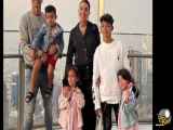 خانواده ۷ نفره رونالدو با ۵ تا بچه زیبا وخانم جرجینا همسرش