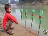 بهترین ویدئوی ماهیگیری کپور با قلاب توسط کودک