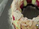 طرز تهیه دسر توت فرنگی و پسته