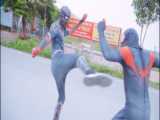 مردعنکبوتی در دنیای واقعی - مرد عنکبوت هالووین عنکبوتی برنامه کودک اسپایدرمن
