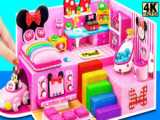 Build Cutest 2 Storey Pink Hello Kitty House has Pop It Rainbow Stair  Pool  D