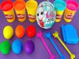 Playdoh lollipop with toy tray | Preschool Toddler Learning Toy Video