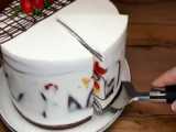 لذت آشپزی - طرز تهیه کیک رنگین کمان خوشمزه