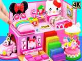 DIY Building Beautiful Pink Hello Kitty Bedroom  Bathroom from Clay ️ DIY Min