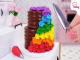 1000  Best Of Miniature Cake Decorating Ideas| Miniature Purple Cake Decoratin