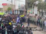 تجمع مردم زاهدان در حمایت از حمله موشکی سپاه