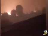 آتش سوزی گسترده در منطقه نقب اسراییل بر اثر حملات موشکی ایران