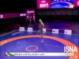 رقص مازنی ناصر علیزاده با پرچم ایران در اینستاگرام اتحادیه جهانی کشتی