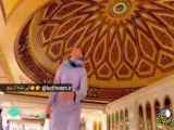 سقف متحرک مسجدی در مدینه عربستان + فیلم
