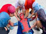 مردعنکبوتی نبرد و اسپایدرمن مبارزه نجات دوستان spiderman اسپایدر من مرد عنکبوتی