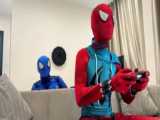 نبرد مرد عنکبوتی و اسپایدرمن ، زن عنکبوتی - spiderman - طنز مرد عنکبوتی