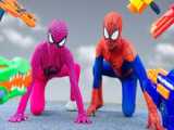 نبرد مرد عنکبوتی و اسپایدرمن ، زن عنکبوتی - spiderman - پلیس علیه جوکر قیام کرد