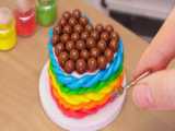 Satisfying Miniature Chocolate Cake Decorating | Best Of Tiny Chocolate Cake R