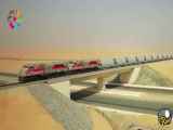 قطار سریع السیر 100 میلیارد دلاری امارات متحده عربی در صحرا!