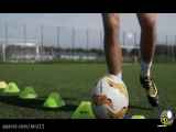 فوتبال/ تمرین 5 ساده برای تسلوت دریبل توپ