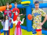 Nastya with friends having fun in the playland! Compilation of videos for kids