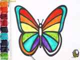 نقاشی پروانه رنگارنگ یادگیری نقاشی برای کودکان