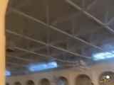 لحظه فرو ریختن سقف مسجد دانشگاه ملک فهد عربستان