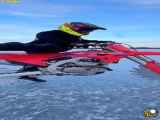 مسابقات موتور سواری روی دریاچه یخ